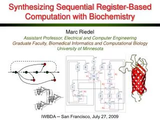 Synthesizing Sequential Register-Based Computation with Biochemistry