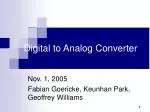Digital to Analog Converter