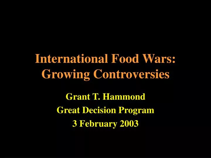 international food wars growing controversies