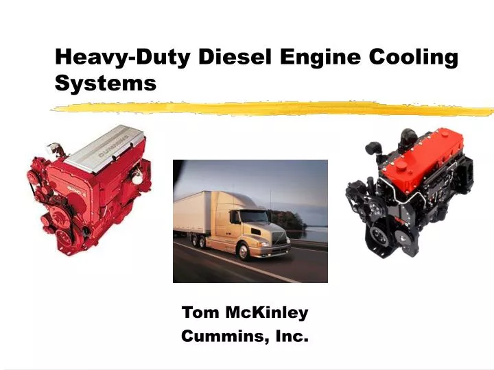 heavy duty diesel engine cooling systems