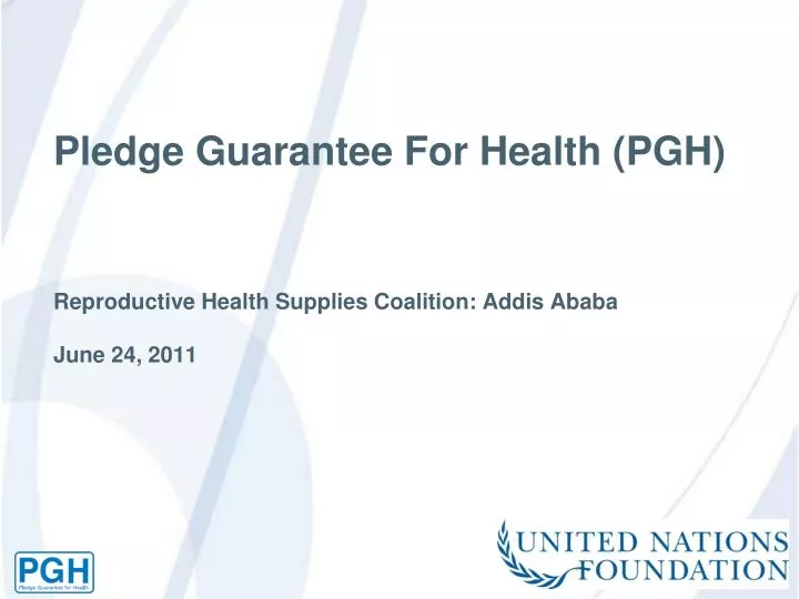 pledge guarantee for health pgh