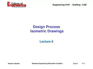 Design Process Isometric Drawings