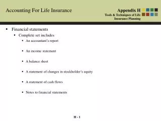 Accounting For Life Insurance