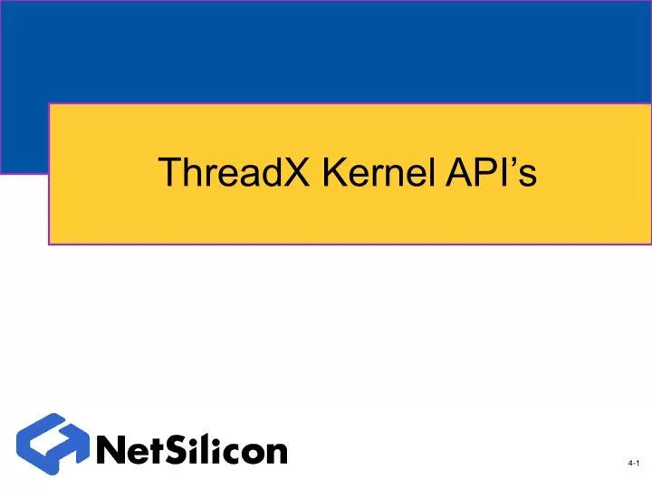 threadx kernel api s