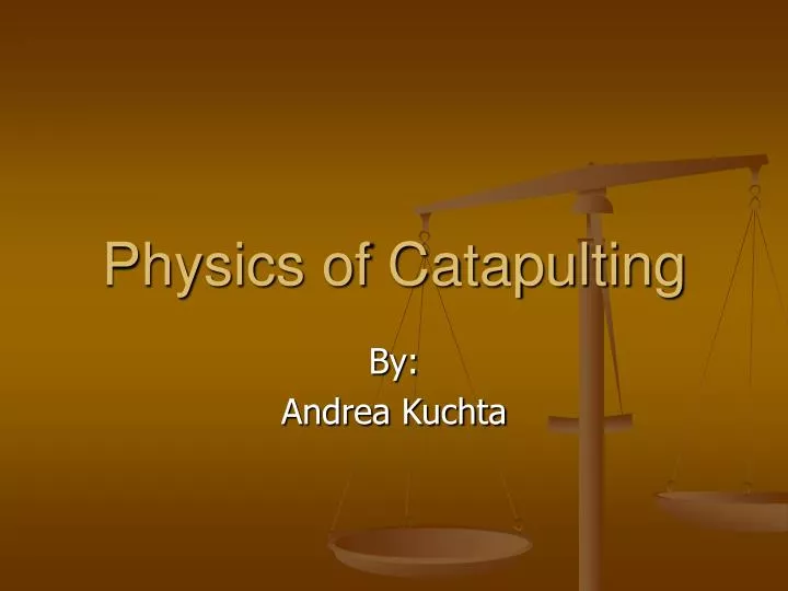 physics of catapulting