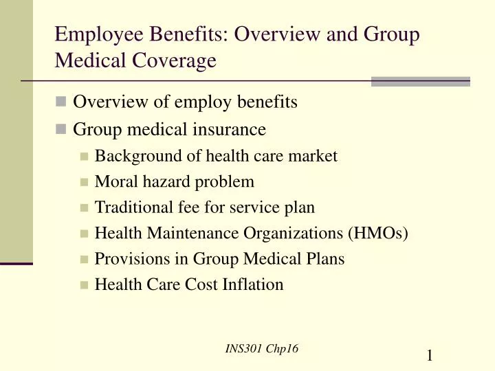 employee benefits overview and group medical coverage