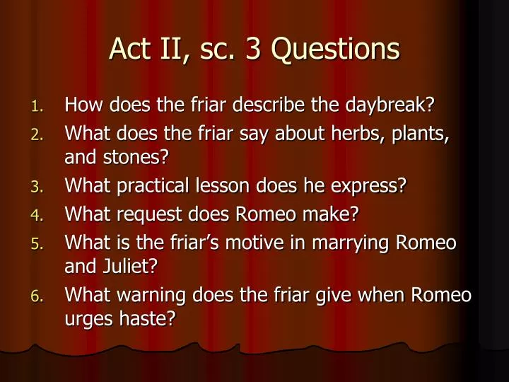 act ii sc 3 questions