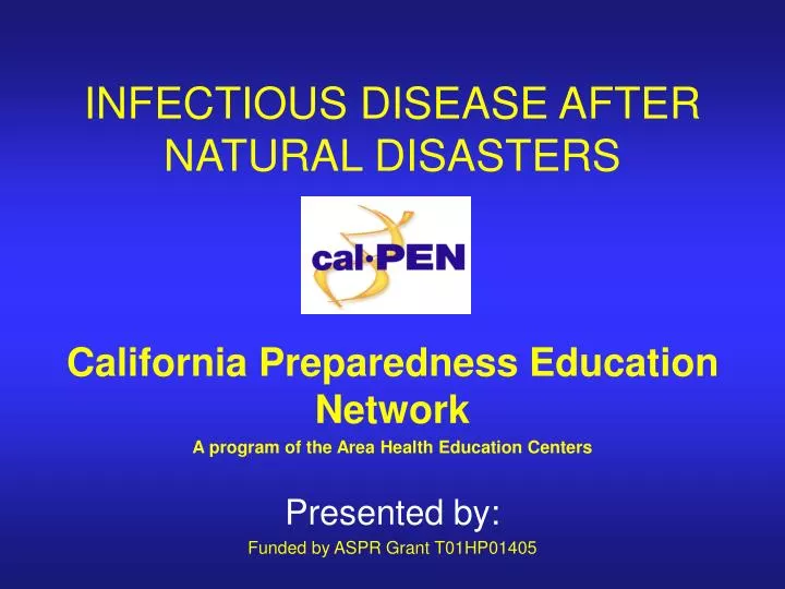 infectious disease after natural disasters
