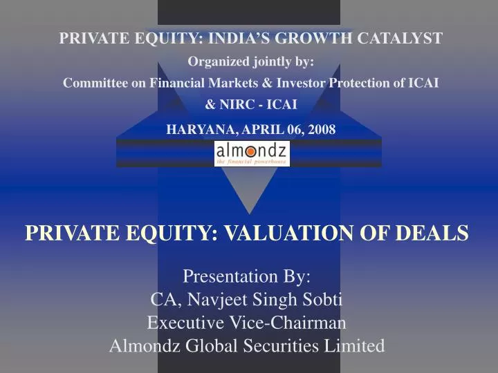 private equity valuation of deals