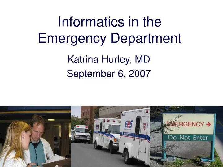 informatics in the emergency department