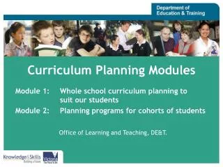 Curriculum Planning Modules