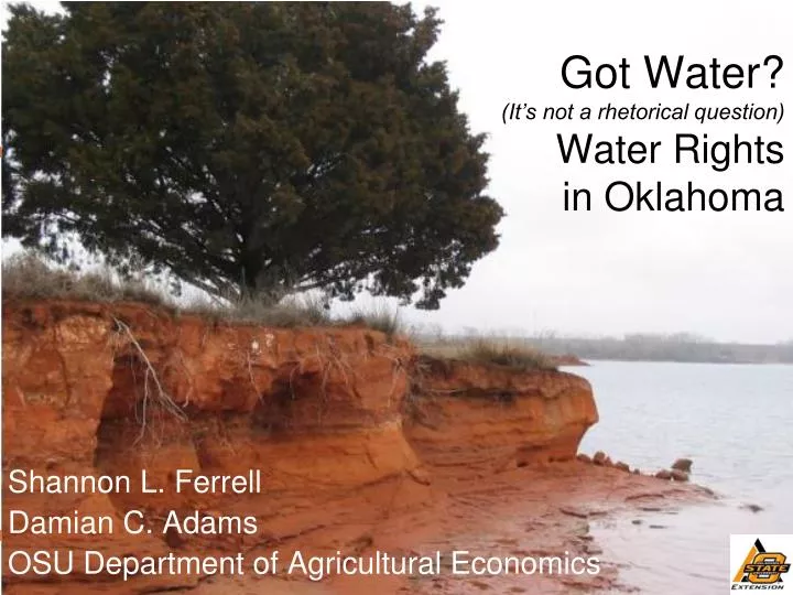 got water it s not a rhetorical question water rights in oklahoma