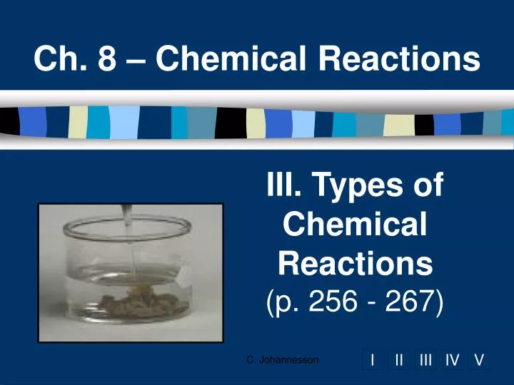ch 8 chemical reactions