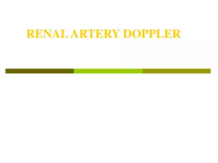 renal artery doppler