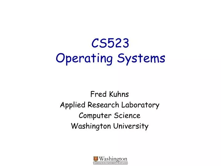 cs523 operating systems
