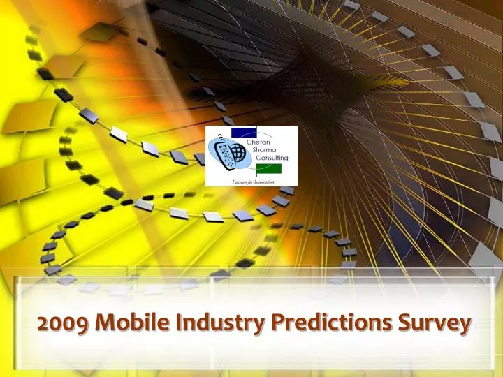 2009 mobile industry predictions survey