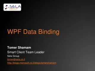 WPF Data Binding