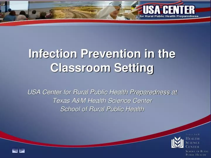 infection prevention in the classroom setting