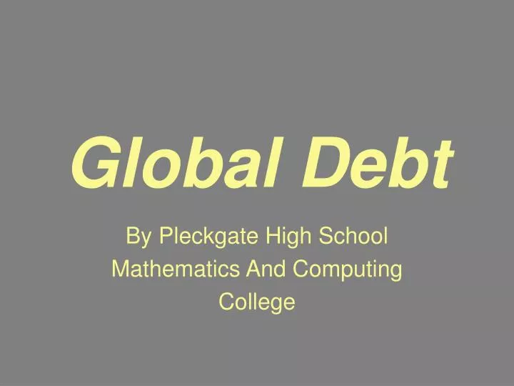 global debt