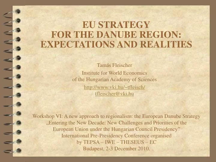 eu strategy for the danube region expectations and realities