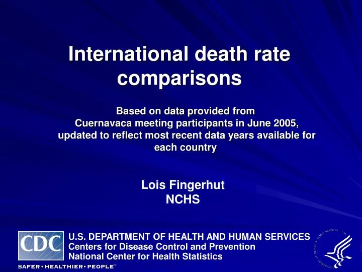 international death rate comparisons