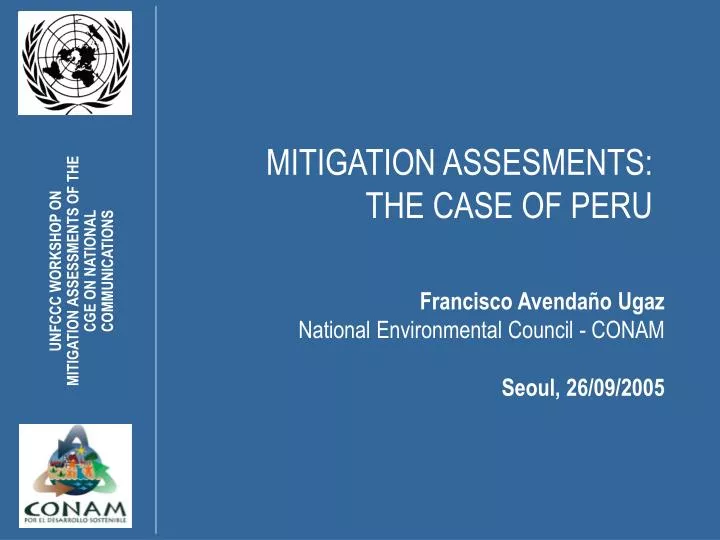 mitigation assesments the case of peru
