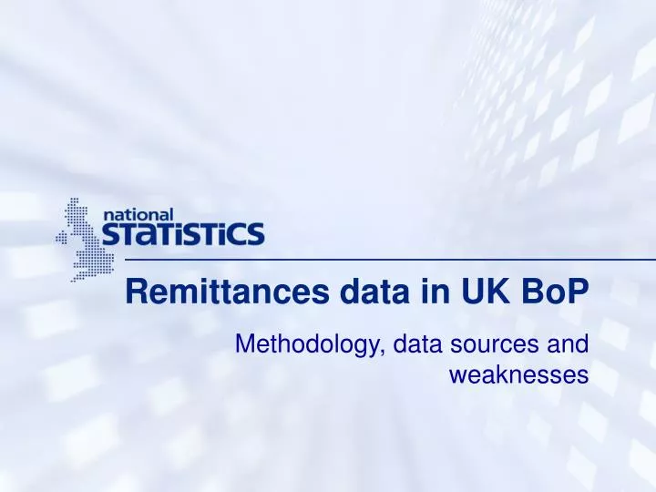 remittances data in uk bop
