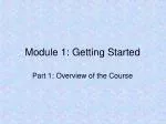 Module 1: Getting Started - slide 1