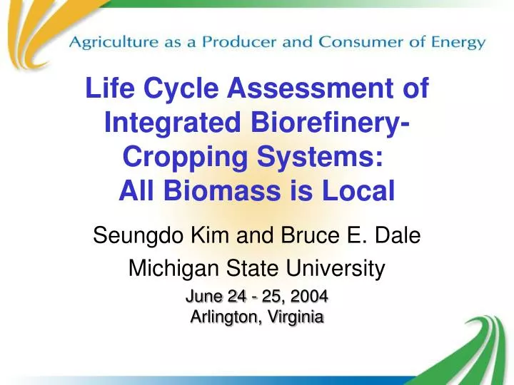 life cycle assessment of integrated biorefinery cropping systems all biomass is local