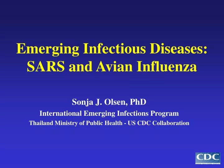 emerging infectious diseases sars and avian influenza