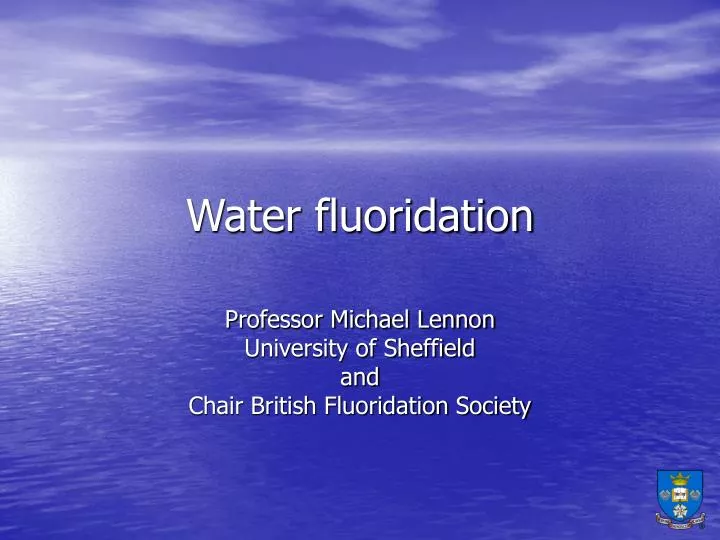 water fluoridation