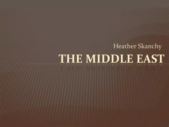 the middle east