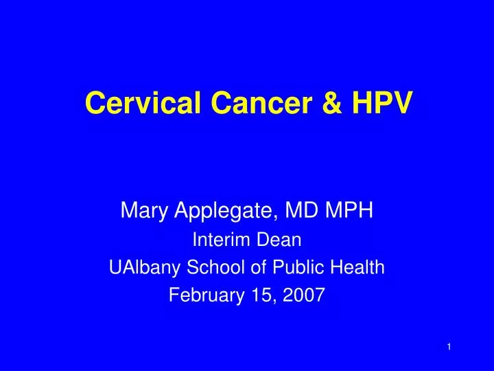 cervical cancer hpv
