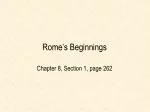 Rome’s Beginnings - slide 1