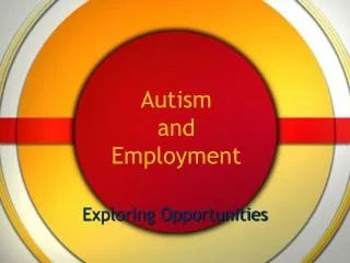Autism and Employment