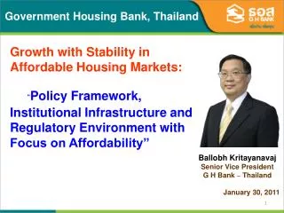 Government Housing Bank, Thailand