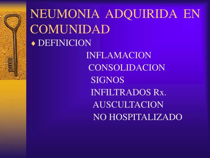 neumonia adquirida en comunidad