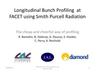 Longitudinal Bunch Profiling at FACET using Smith Purcell Radiation