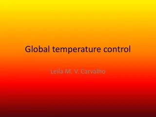 Global temperature control