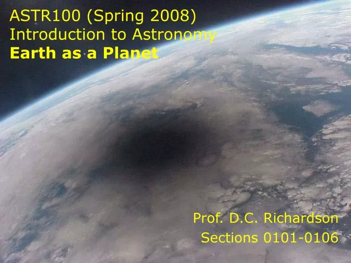 astr100 spring 2008 introduction to astronomy earth as a planet