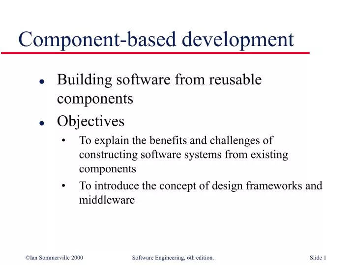component based development