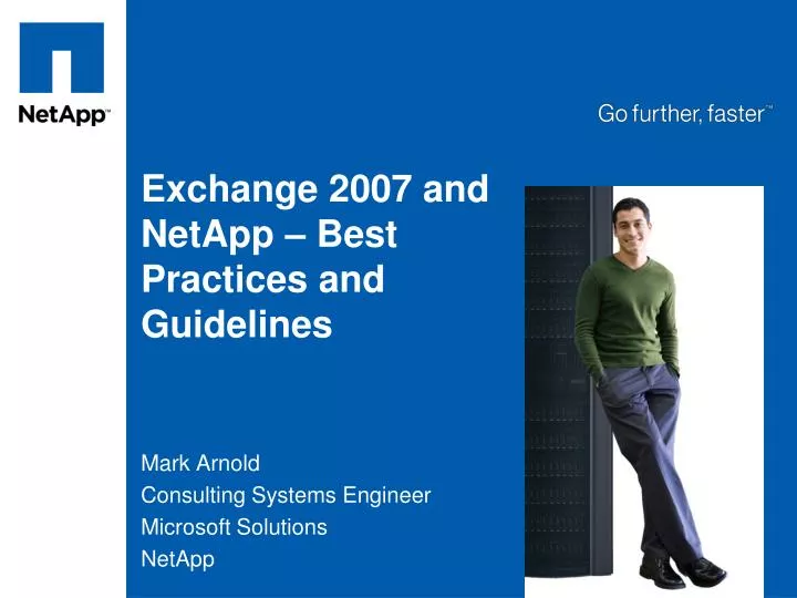exchange 2007 and netapp best practices and guidelines