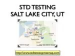 STD Testing Salt Lake City - slide 1