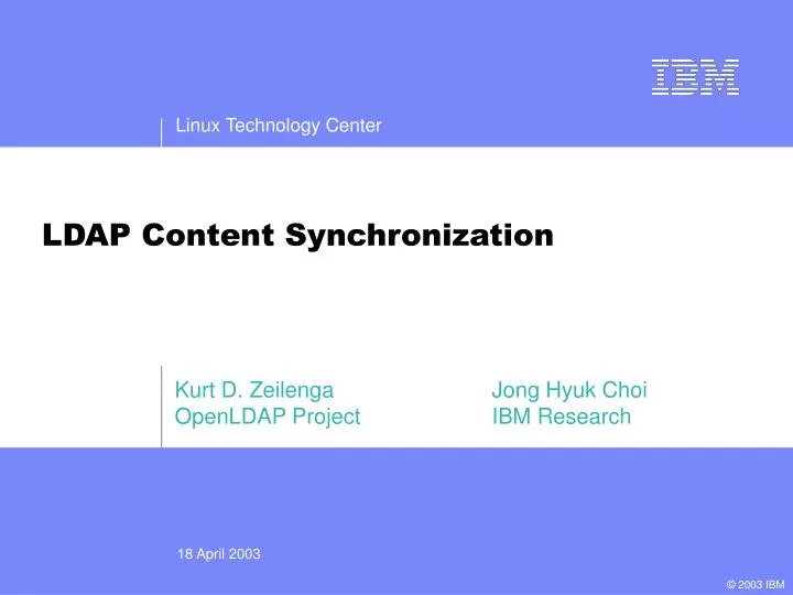 ldap content synchronization