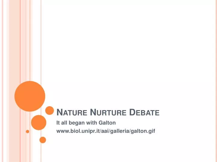 nature nurture debate