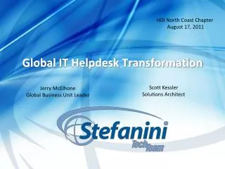 Global IT Helpdesk Transformation