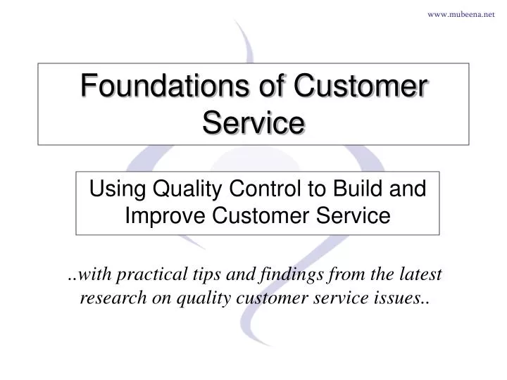 foundations of customer service