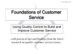 Foundations of Customer Service