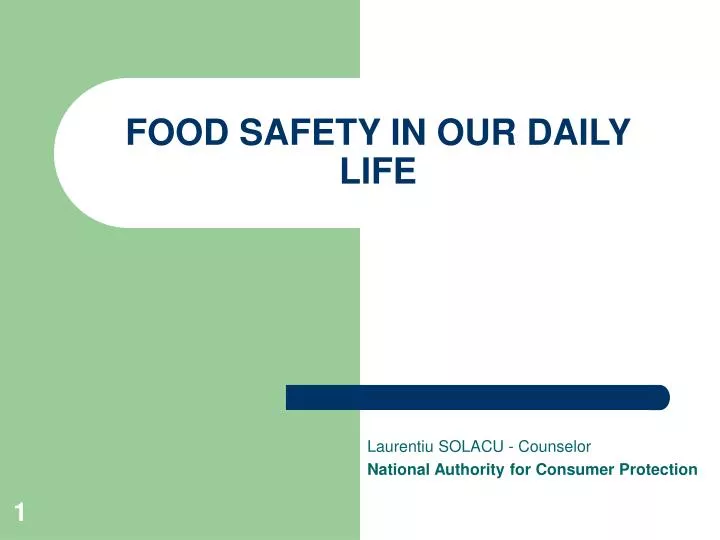 food safety in our daily life