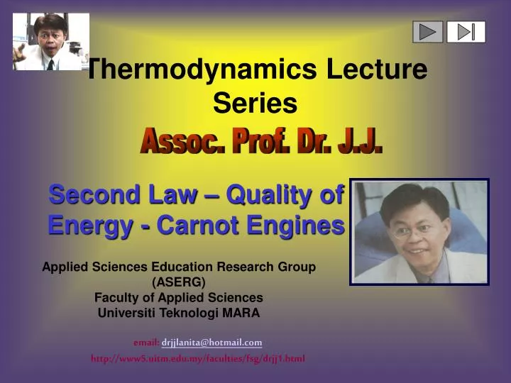 thermodynamics lecture series